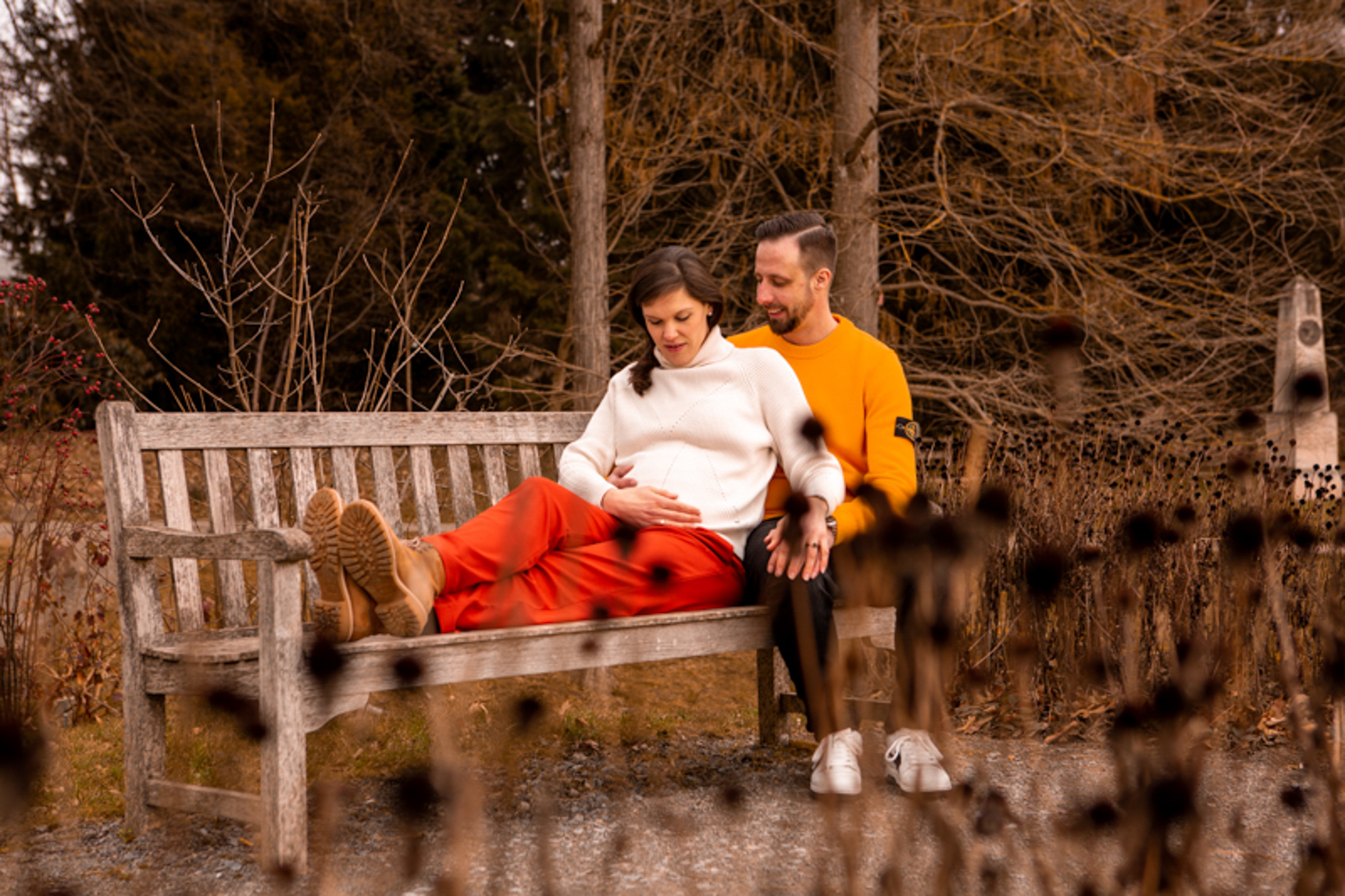 Babybauchbilder im Park in Stuttgart