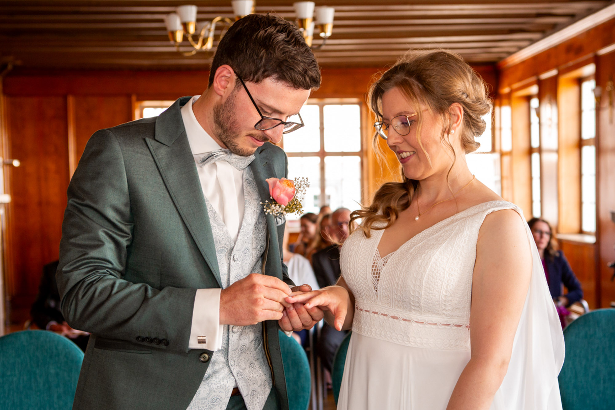 Standesamtliche Trauung von Nadine und Marco im alten Rathaus in Esslingen