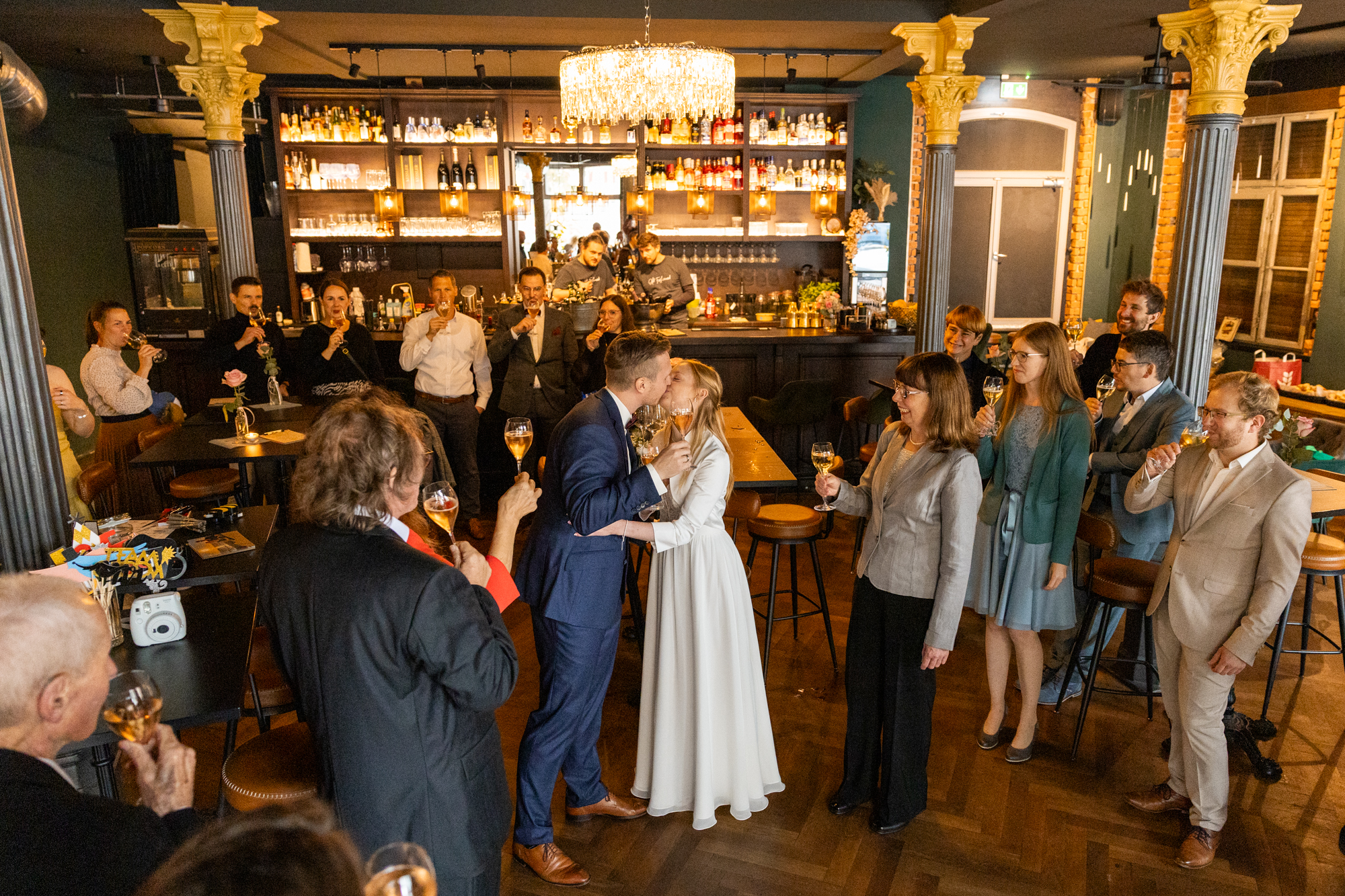 Sektempfang im Mehls Esslingen nach der Trauung