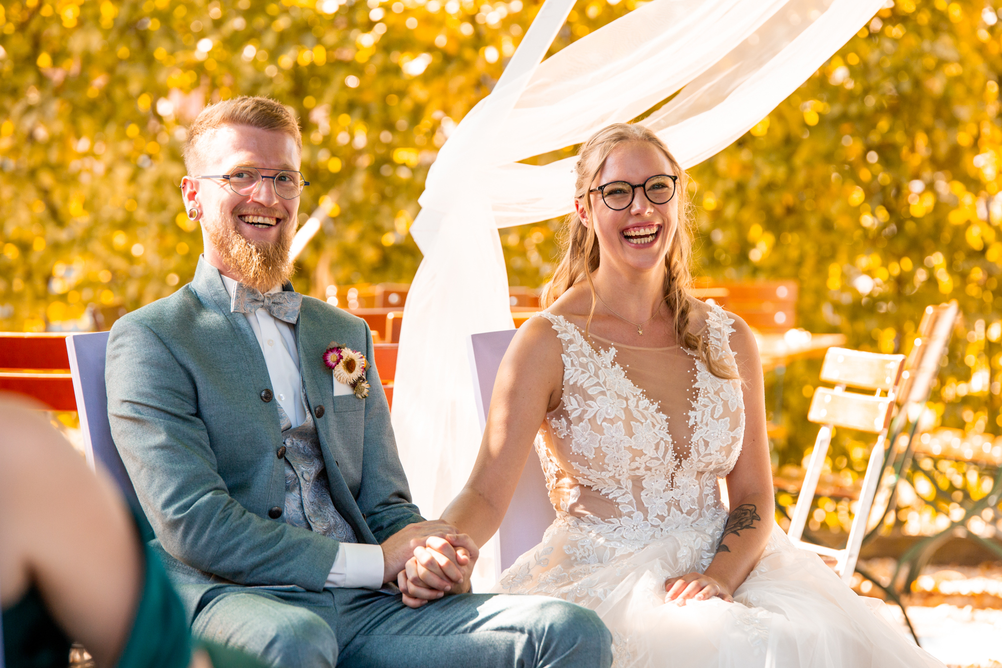 Freie Trauung im Biergarten des Kirchheimer Hirschenstadls